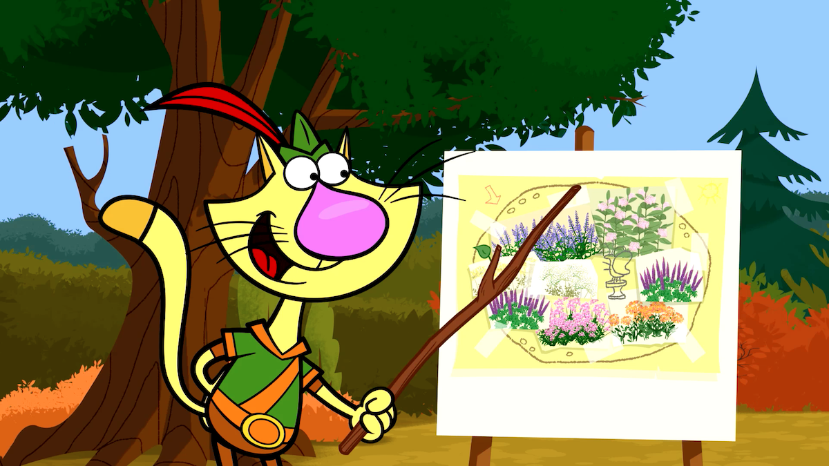 Nature Cat Gardening 1